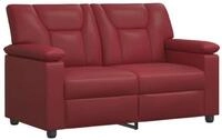 vidaXL Sofa 151 x 85 x 93 cm Sofa Weinrot 151x85x93 cm Kunstleder, 1 Teile