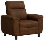 vidaXL Sessel 95 x 90 x 95 cm Sofa Braun 95x90x95 cm Kunstwildleder braun