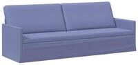 vidaXL Sofa 220 x 81 x 82 cm 3-Sitzer Sofa Jeans blau 220x81x82 cm Stoff, 1...