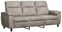 vidaXL Sofa 214 x 90 x 95 cm Sofa Hellgrau 214x90x95 cm Kunstwildleder, 1 Teile