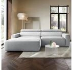 Selsey Ecksofa FANDO, Elektrische Sitztiefenverstellung, Ottomane links,...