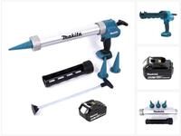 Makita Akku-Kartuschenpistole DCG 180 G1X 18 V 300 / 600 ml + 1x Akku 6,0 Ah -...