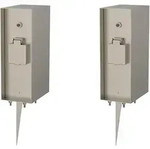 Novatool Steckdose 30002-2xEB, 2-St., Novatool 2X Steckdosens&auml;ule 3-Fach Silber