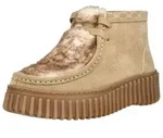 Clarks Clarks Stiefelette Veloursleder Plateaustiefelette