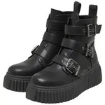 Buffalo Buffalo ZAFIR BIKER BUCKLE - VEGAN NAPPA Stiefel schwarz 38 EU