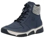 Winterboots RIEKER, Damen, Gr. 36, Warmfutter, blau, Lederimitat, Textil, Schuhe