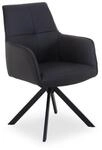 HARPER Esszimmerstuhl Polsterstuhl HARPER HAFUN LBH 60x69x88 cm schwarz