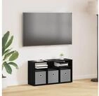 vidaXL TV-Board vidaXL Lowboard mit Schubladen Schwarz Eichen-Optik 72 x 22,5 x...