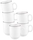 Seltmann Weiden Becher Sento Home Pure Lines Becher mit Henkel 400 ml, 6-tlg.,