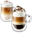 LuxusKollektion Latte-Macchiato-Glas Doppelwandige Cappuccinotassen 2er-Set...
