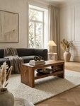 KADIMA DESIGN Couchtisch Couchtisch Massiv-Holz Durban 110 cm breit...