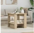 vidaXL Couchtisch vidaXL Couchtisch Sonoma-Eiche 51 x 50 x 50 cm Holzwerkstoff
