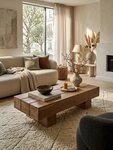 KADIMA DESIGN Couchtisch Couchtisch Massiv-Holz Akazie 120cm breit Design