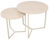 LOFT42 Beistelltisch LOFT42 Dulon Set runder Beistelltische - Beige - &Oslash;49x46
