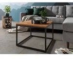 Massivmoebel24 Couchtisch Couchtisch Wildeiche 60x60x43 natur ge&ouml;lt LOUNGE