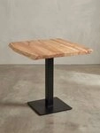 KADIMA DESIGN Esstisch Esstisch Baumkante 80 x 75 x 75 cm Akazie Massivholz