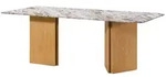 Massivmoebel24 Esstisch LUGANO Mango Massivholz beige (Massivholz teilmontiert...