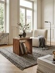 KADIMA DESIGN Beistelltisch Standregal Massivholz MUMBAI 43,5 cm Cube Regal...