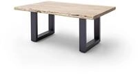 Robas Lund Couchtisch CARTAGENA, Akazie natur, U-Gestell anthrazit lackiert,