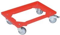 Allit Transportroller, ProfilPlus EuroRoll OB600f&uuml;r 600 x 400 mm, rot