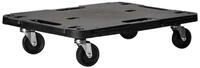 vidaXL Rollwagen Transportroller 3 Stk. Schwarz 58x38x12 cm Polypropylen, (3 St)