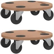 vidaXL Transportroller Rollbretter 2 Stk. Rund Holzwerkstoff, (2-St)