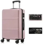 YONSLY Handgep&auml;ck-Trolley Premium Reisekoffer Hartschalen-Trolley Rollkoffer...