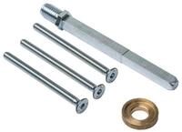 MS Beschl&auml;ge T&uuml;rbeschlag Montageset Schutzbeschlag Vierkant 8/10mm verzinkt