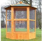 Zooprinz Vogelhaus Vogelvoliere Maxi, H&ouml;he 160 cm, Kiefernholz, Bitumendach,