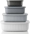 Arendo Frischhaltedose mit Deckel & Ventil, 4er Set, Vorratsdosen, Lunchboxen,