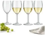 Alpina Weinglas alpina Kunststoff Weingl&auml;ser Set 4 St&uuml;ck - Weinglas 250 ml,