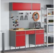 vidaXL Mehrzweckschrank-Set vidaXL Arbeitsschrankset mit Schubladen mit...