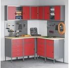 vidaXL Mehrzweckschrank-Set vidaXL Arbeitsschrankset mit Schubladen mit Regal...