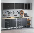 vidaXL Mehrzweckschrank-Set vidaXL Arbeitsschrankset mit Schubladen 12 Stk....