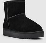 Winterboots ESPRIT "PITERA", Damen, Gr. 36, Warmfutter, schwarz, Veloursleder, Schuhe