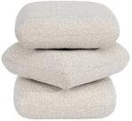 Duhome Hocker (9272D1), Boucl&eacute; Stoff, 360&deg; Drehbar, Modern
