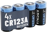 ABSINA Absina Spezial-Batterie CR123A Lithium 1300 3 V 4 St. Fotobatterie