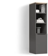 Livinity&reg; Aktenschrank Piave, Anthrazit/Sonoma, mit einer T&uuml;r (1-St)