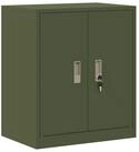 vidaXL Aktenschrank 60 x 40 x 70 cm Aufbewahrungsschrank mit Speicher Olive...