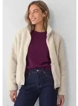 STREET ONE Fellimitatjacke mit Stehkragen beige 36 EU