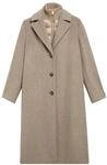 Wollmantel COMMA, Damen, Gr. XS, beige (taupe melange), Web, Obermaterial: 50%...