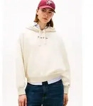 Tommy Hilfiger Kapuzensweatshirt CLASSIC SCRIPT FLEECE HOODIE beige XS (34)
