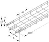 Contorion Seitenschneider Niedax Gitterrinne 54x200x3000mm, CITO MTC 54.200 F 3...