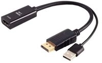 S-Conn HDMI-A Adapter, DisplayPort Stecker, 4K60Hz, 20cm HDMI-Adapter