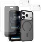 Wigento Handyh&uuml;lle MagSafe + 3x Panzerfolie + 2x Kameraschutz f&uuml;r Apple...