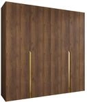 MIRJAN24 Kleiderschrank Mila I 200 (mit vier Dreht&uuml;ren) 200x52x202 cm, zwei
