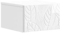 vidaXL Nachttisch Wandmontierter Beistelltisch Hochglanz Wei&szlig; 34,5 x 33 x 20 cm