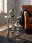 KADIMA DESIGN Beistelltisch Beistelltisch 44x44x63 cm Aluminium mit drei