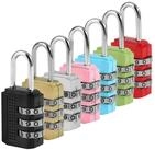 LuxusKollektion Vorh&auml;ngeschloss Zahlenschloss 7er Set Versch. Farben klein