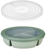 Mepal Lunchbox Bento-Sch&uuml;ssel Starter-Set mit 3 F&auml;chern, rund, luftdicht,